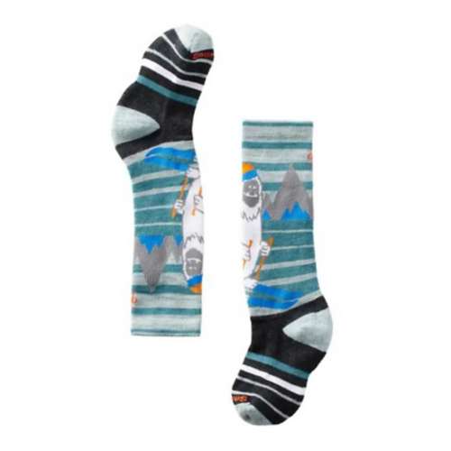 Kids' Smartwool Wintersport Yeti Pattern Full Cushion Knee High Skiing Socks