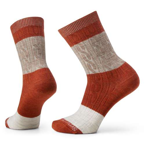 Adult Smartwool Everyday Color Block Cable Crew Socks