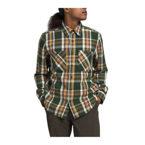 North face men's button best sale down shirts