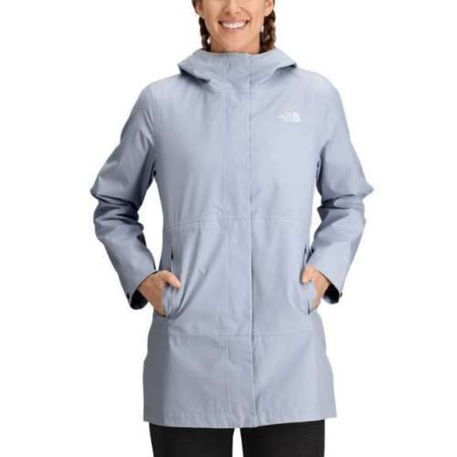 The north face women's city midi trench 2024 rain jacket