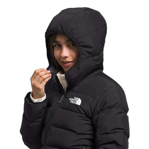 Girls' The North Face Reversible North Hooded Mid Down Puffer