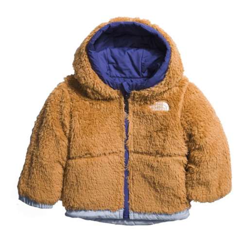 Baby The North Face Reversible Mount Chimbo Hooded Mid Puffer Marrone jacket