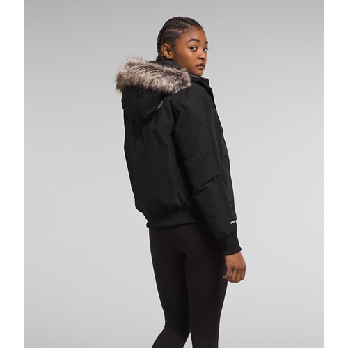 North face bomber jacket with fur hood hotsell