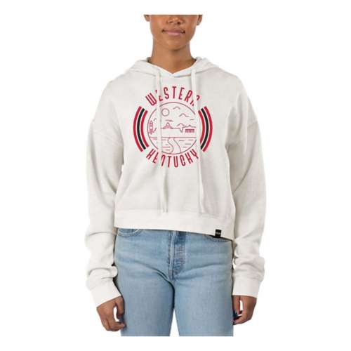USCAPE Women's Western Kentucky Hilltoppers 90's Flyer Pigment Dyed Crop Hoodie
