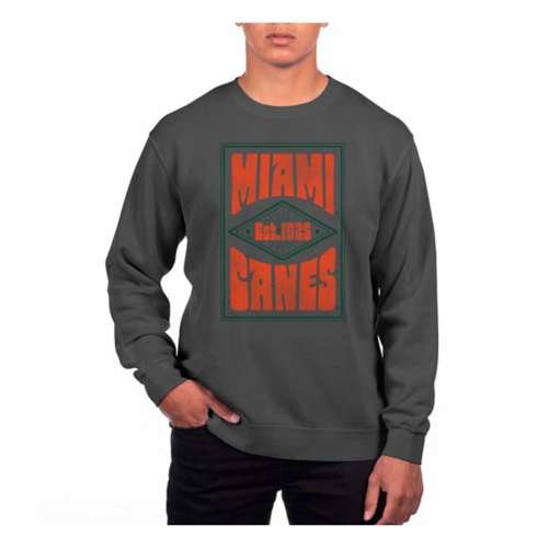 USCAPE Miami Hurricanes Poster Pigment Dyed Crew