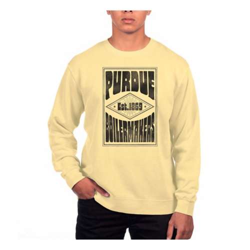 USCAPE Purdue Boilermakers Poster Pigment Dyed Crew