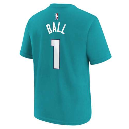 Nike Kids' Charlotte Hornets LaMelo Ball #1 Name & Number T-Shirt