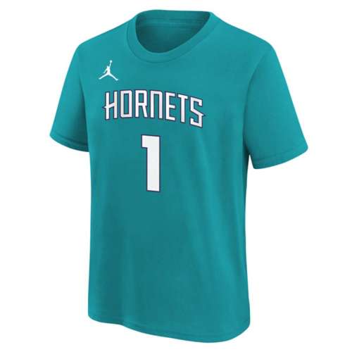 Nike Kids' Charlotte Hornets LaMelo Ball #1 Name & Number T-Shirt