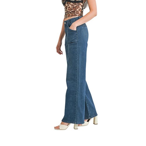Women's Just Black Denim Sienna Patch Pocket Flare Jeans - Primary Image