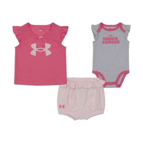 Baby Girls' Under Armour Abstract Cheetah 3PC Shorts Set