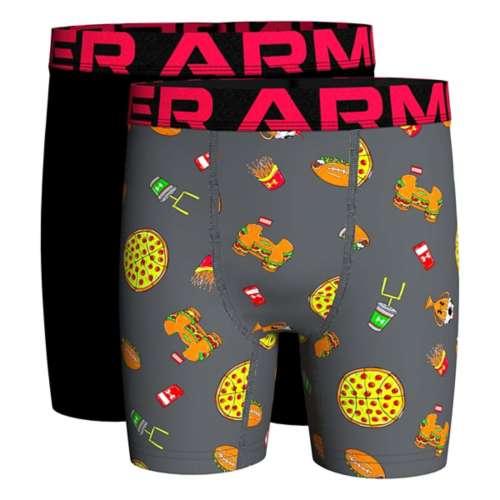 under armour boys' sandstorm printed heatgear boxer briefs 2 pack 