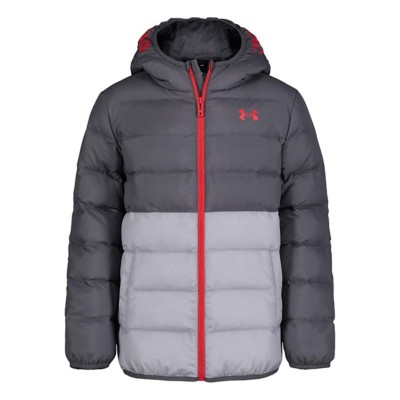 Boys' Under pecho armour Pronto Colorblock Hooded Mid Puffer Jacket
