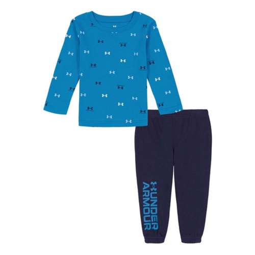 Baby Boys' Under Armour Logo Print Long Sleeve T-Shirt and Joggers Set