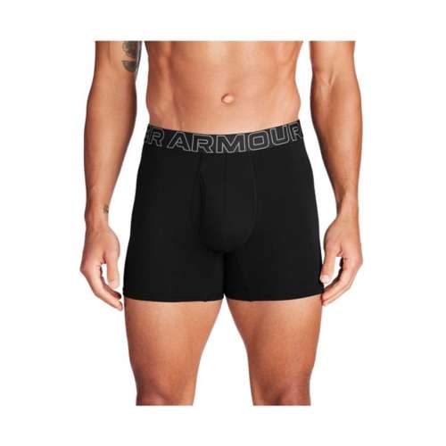 Men's Under Young armour Performance Cotton 6" 3 Pack Boxer Briefs