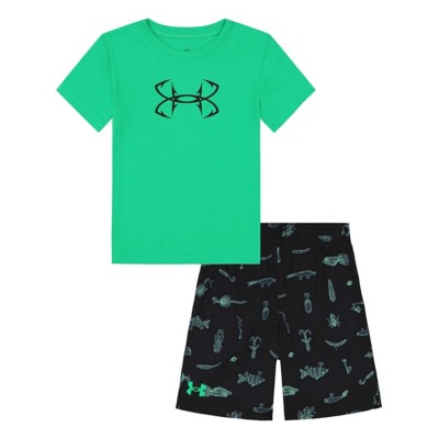 Toddler Boys' Under armour Gry Hook Logo T-Shirt and Shorts Set