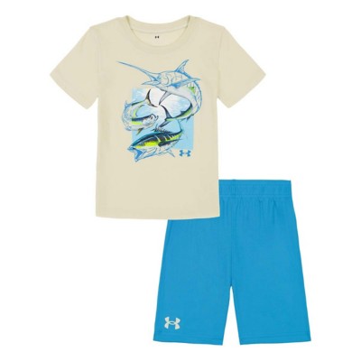 Baby Boys' Under armour Anywhere Sea Expo T-Shirt and Shorts Set