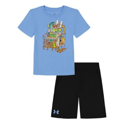 Baby Boys' Under armour layer Bait Shop T-Shirt and Shorts Set