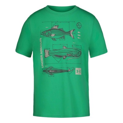 Kids' Under Rival armour Technical Fish T-Shirt