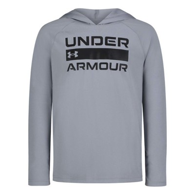 Under Armour RIVAL BIG HD - Jersey con capucha - black/negro 