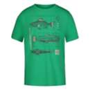 Boys' Under Armour Technical Fish T-Shirt 7 Green
