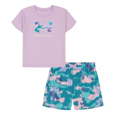 Toddler Girls' Under Armour Dissolve Camo T-Shirt and Shorts Set