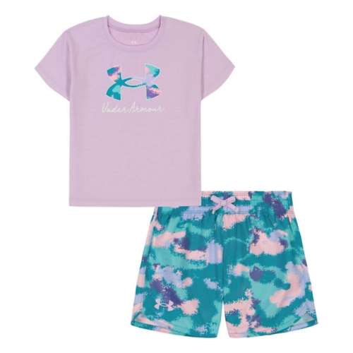 Toddler Girls' Under hardloopschoen armour Dissolve Camo T-Shirt and Shorts Set