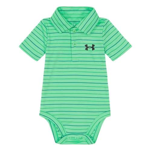 Baby Under Armour Stripe Polo Onesie