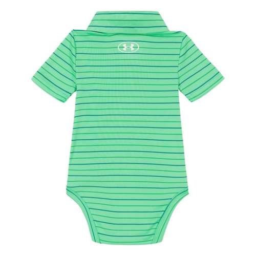 Baby Under Armour Stripe Polo Onesie