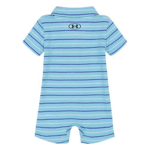 Baby Under Armour Stripe Polo Romper