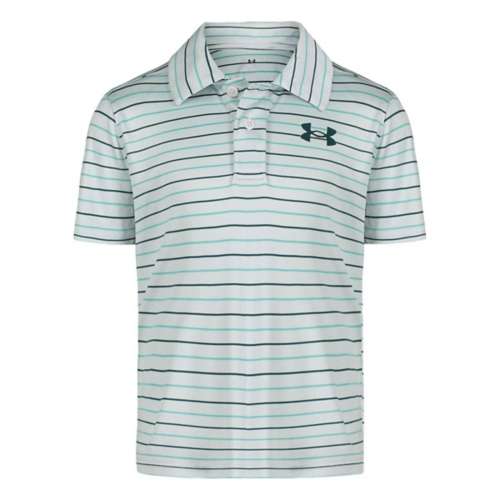 Boys' Under Armour Matchplay Striped Golf Polo