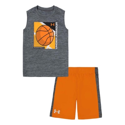 Kids' Under hombre armour Basketball Tank Top and Shorts Set