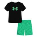 Boys' Under Armour Logo Glitch T-Shirt and Shorts Set