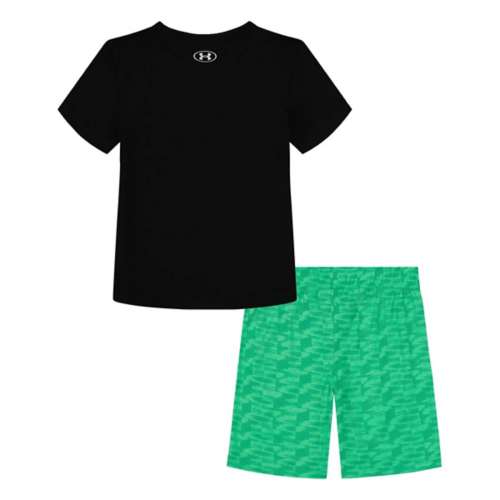 Boys' Under Armour Logo Glitch T-Shirt and Shorts Set