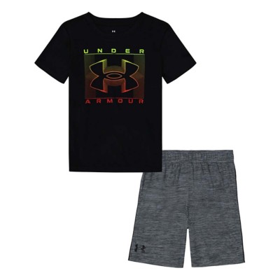 Kids' Under Armour clrshft Hyperdrive T-Shirt and Shorts Set
