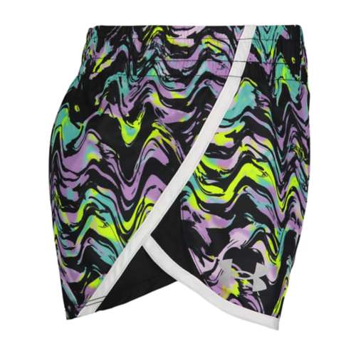 Toddler Girls' Under Cyber armour Groove Print Fly-By Shorts