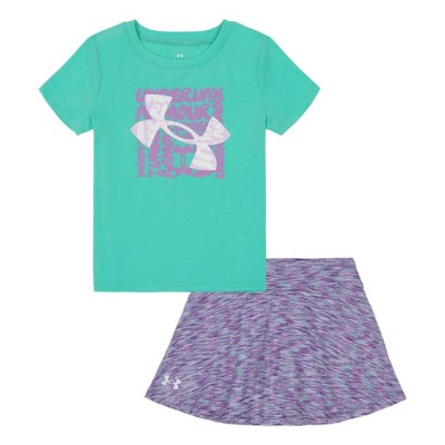 Toddler Girls' Under Armour Under Amour Logo Lock T-Shirt and Skort Set