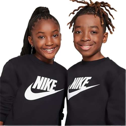 Kids' nike Crepe Sportswear Club Fleece HBR Crewneck Sweatshirt