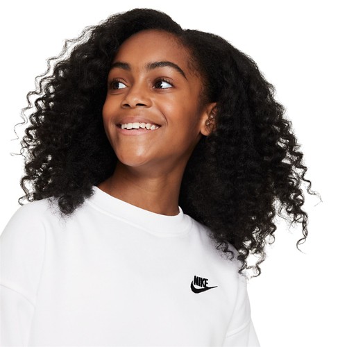 Kids' Nike Sportswear Club Fleece Oversized Crew Neck Sweatshirt