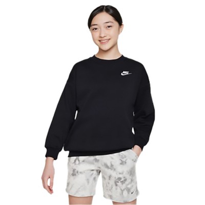 Girls' has Nike Sportswear Club Fleece Oversized Crew Neck topshirt