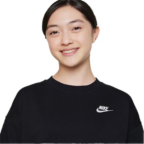 Kids' Nike Sportswear Club Fleece Oversized Crewneck Sweatshirt - Primary Image