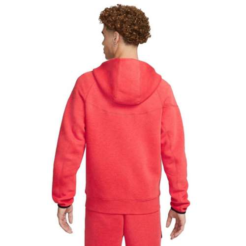 Red tech fleece online hoodie