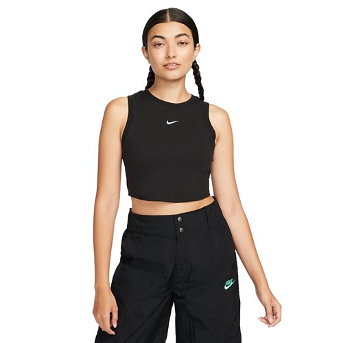 Women's Nike Sportswear Chill Knit Cropped Mini-Rib Tank Top