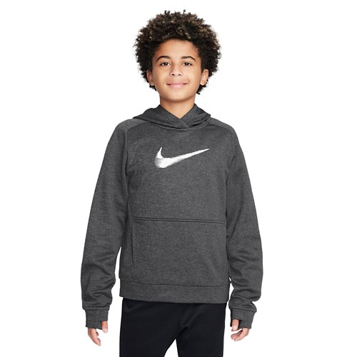 Nike Multi Big Kids Therma FIT Pullover Hoodie Grey