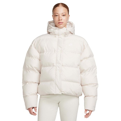 Nike puffer jacket women's white best sale