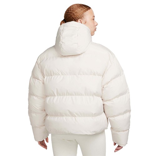 White nike puffer fashion jacket