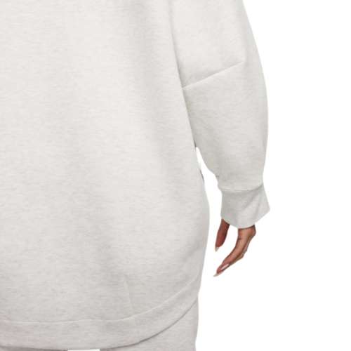 Nike Long Sleeve Fleece Hoodie Dress in Grey