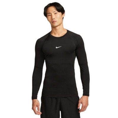 Men's Olive Nike Pro Dri-FIT Tight Long Sleeve Shirt
