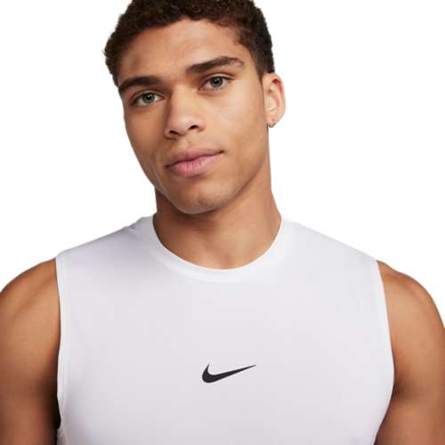 Men's Nike navy Pro Dri-FIT Sleeveless Compression Shirt