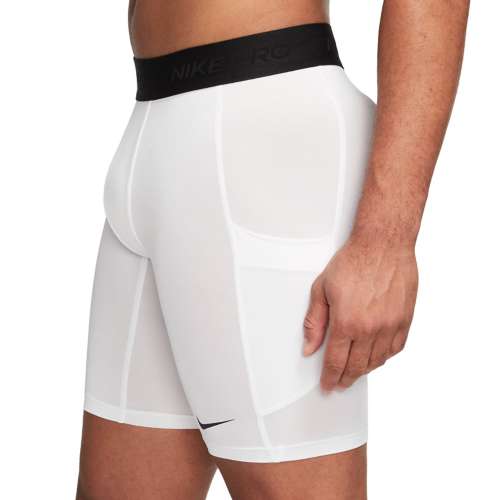 White nike pro on sale shorts