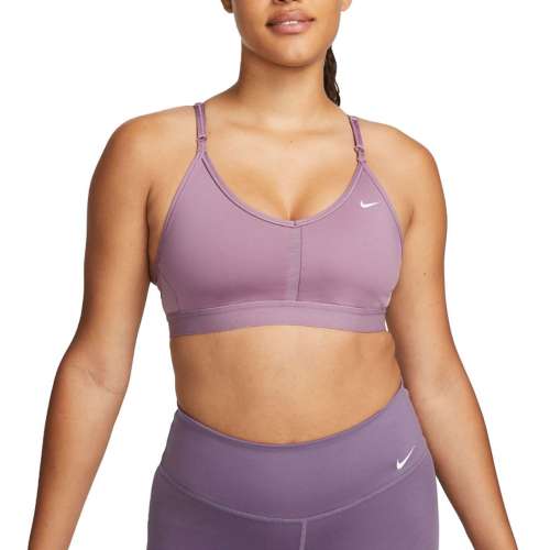 Nike Women's Dri-FIT Shape High-Support Padded Front-Zip Sports Bra - Purple  - Hibbett